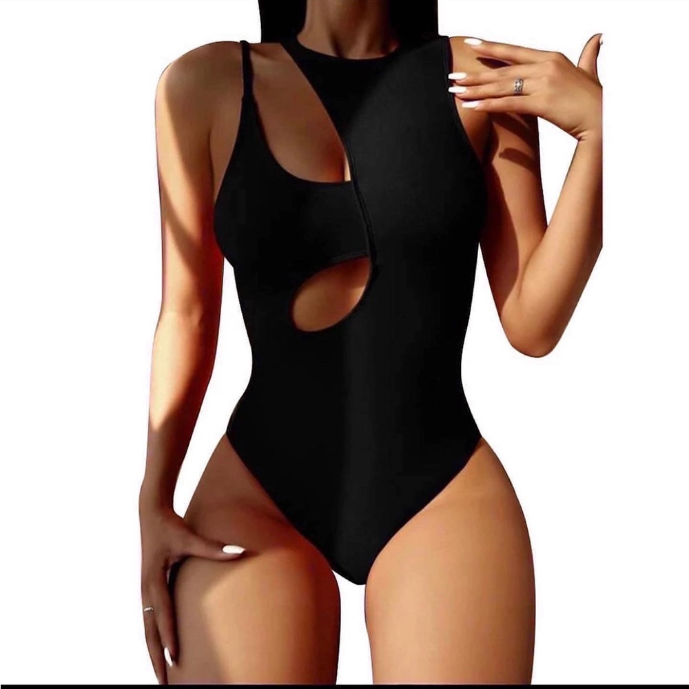 One piece bathing suits available in both colors